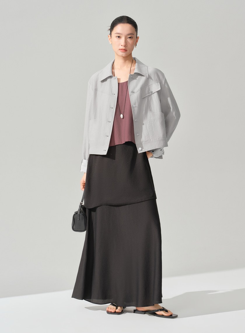 DISNEY｜報紙印花工裝外套