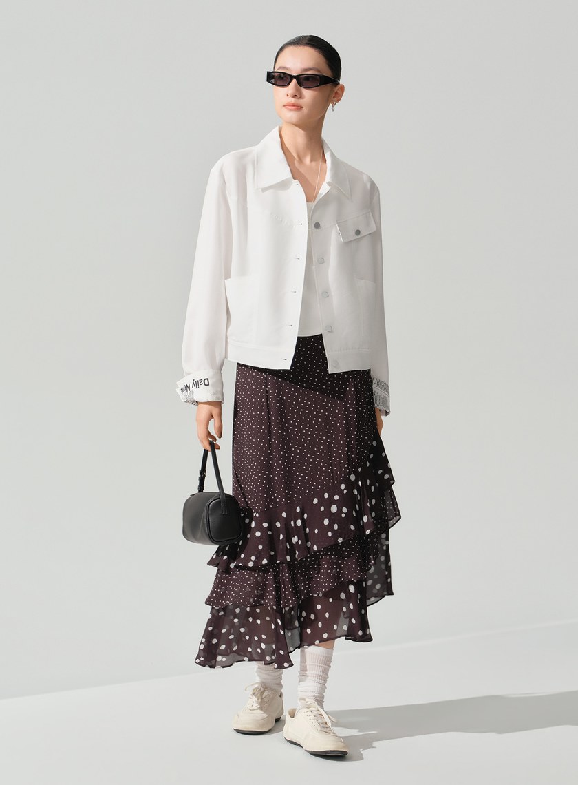 DISNEY｜報紙印花工裝外套