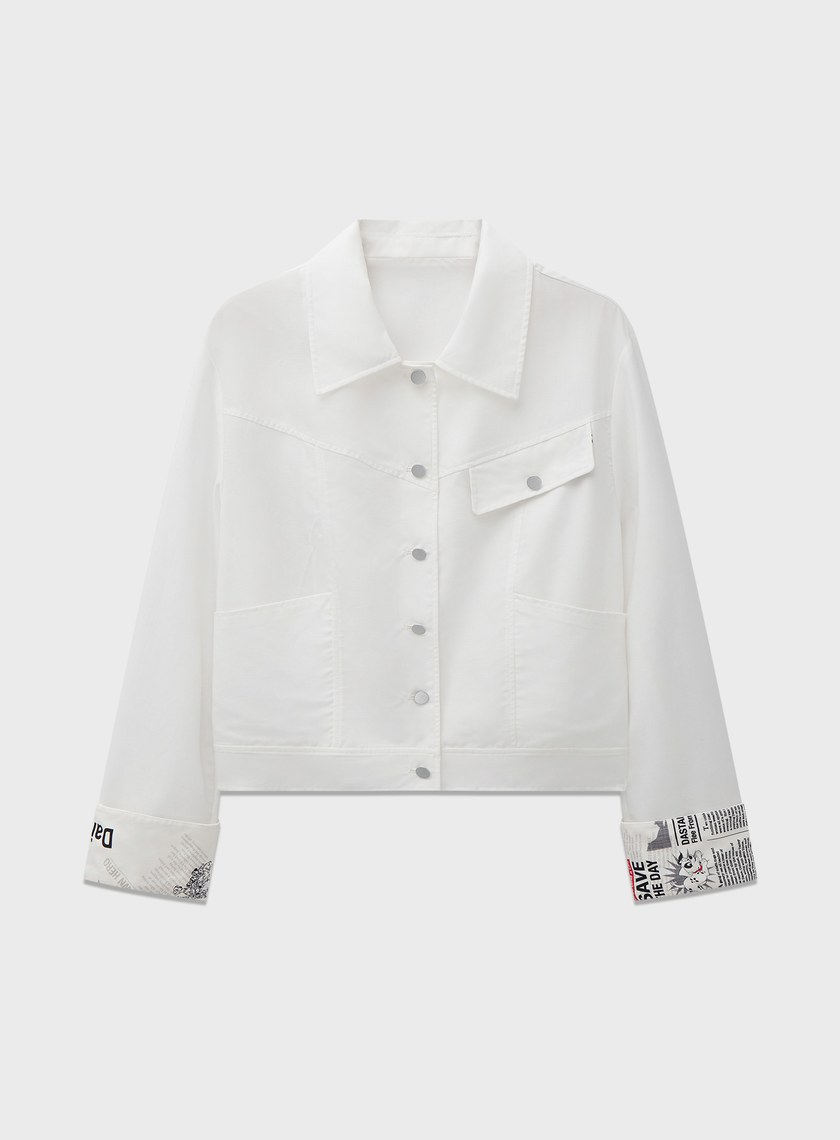 DISNEY｜報紙印花工裝外套