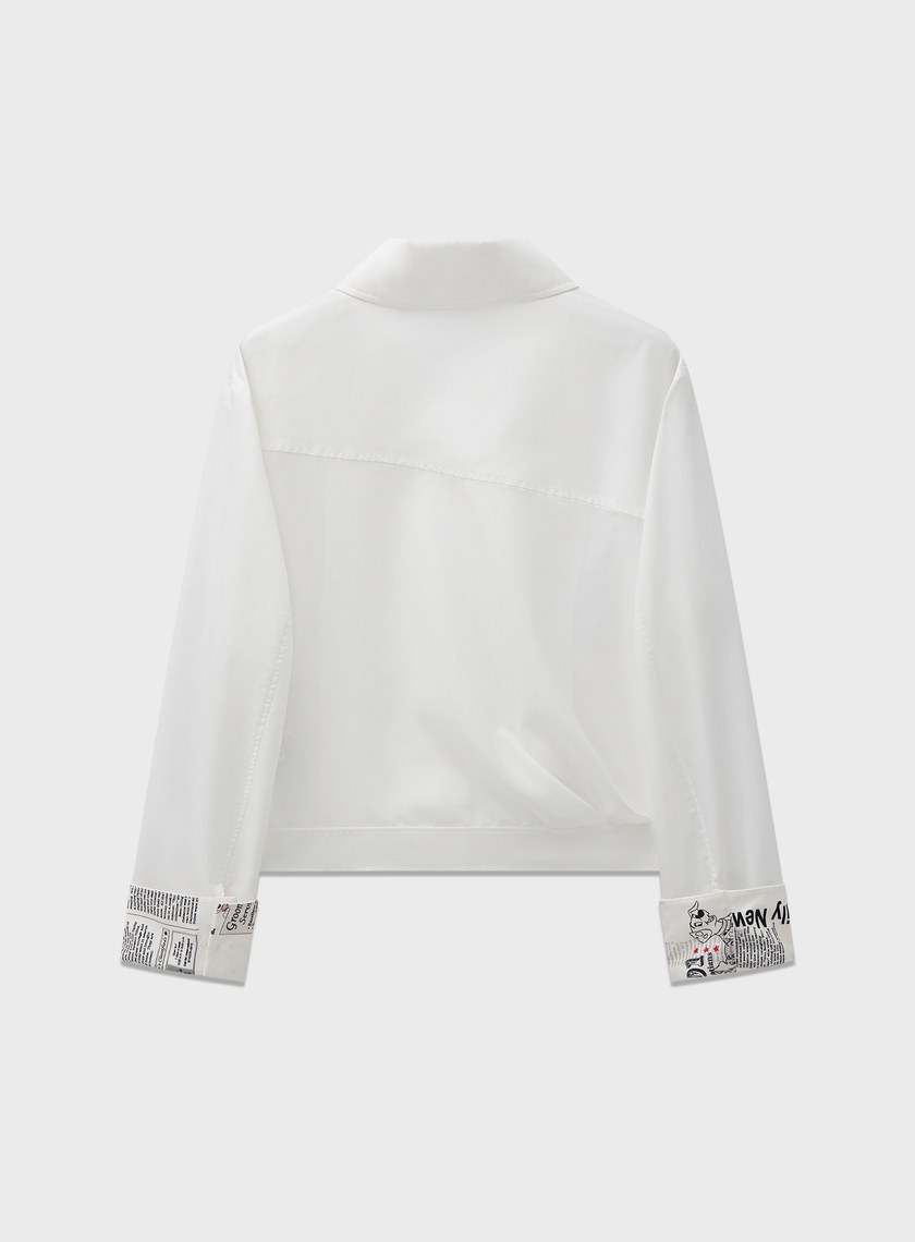 DISNEY｜報紙印花工裝外套