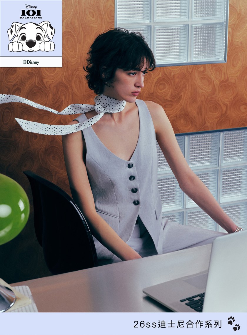 DISNEY｜優雅剪裁西裝背心