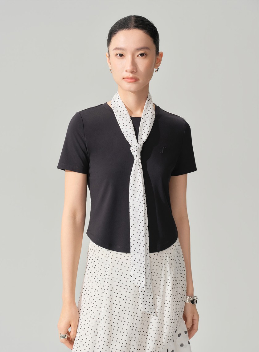 DISNEY｜波點長絲巾