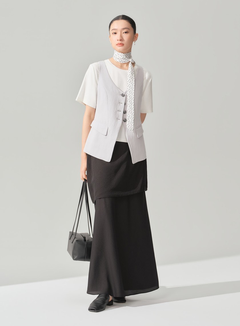 DISNEY｜波點長絲巾