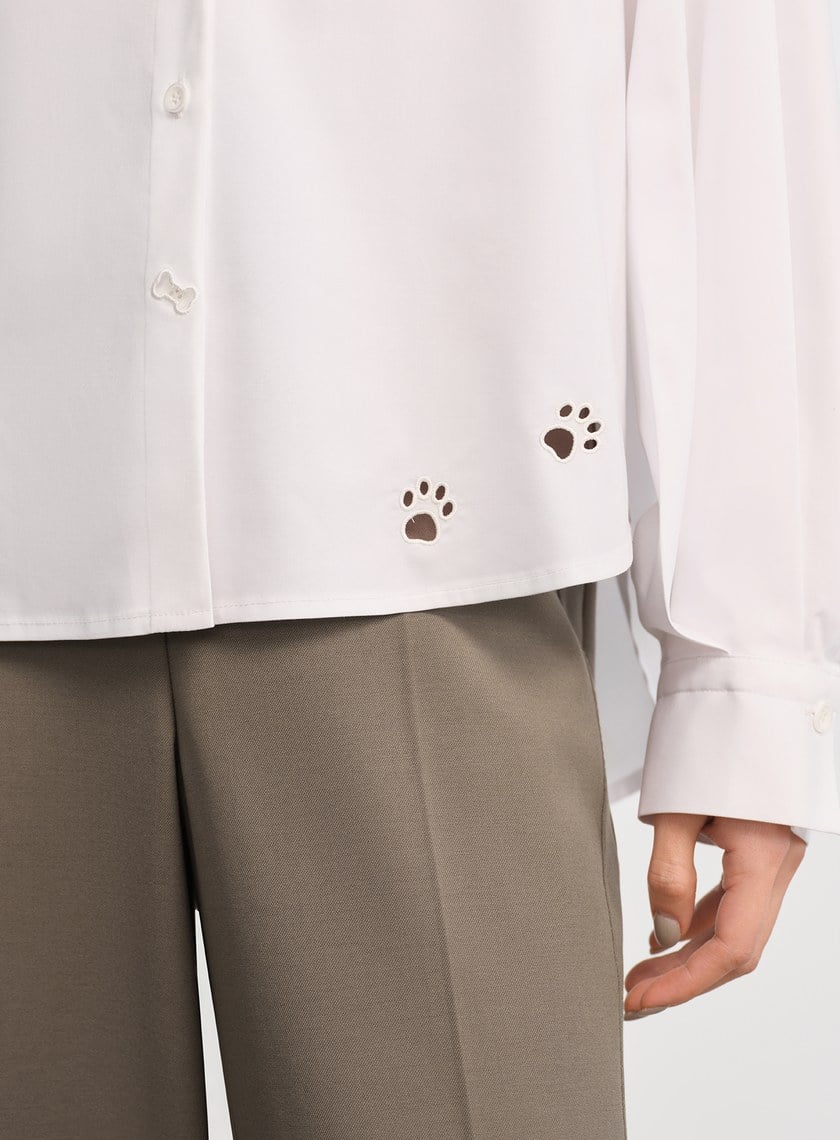 DISNEY|趣味刺繡百搭襯衫