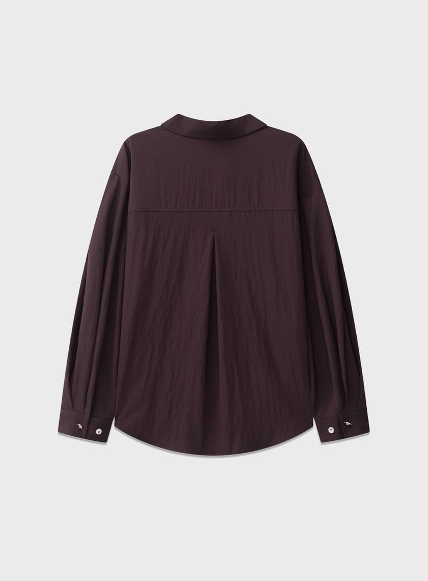 時髦兩穿式寬領襯衫