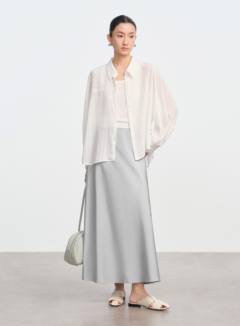 細緻直條肌理襯衫