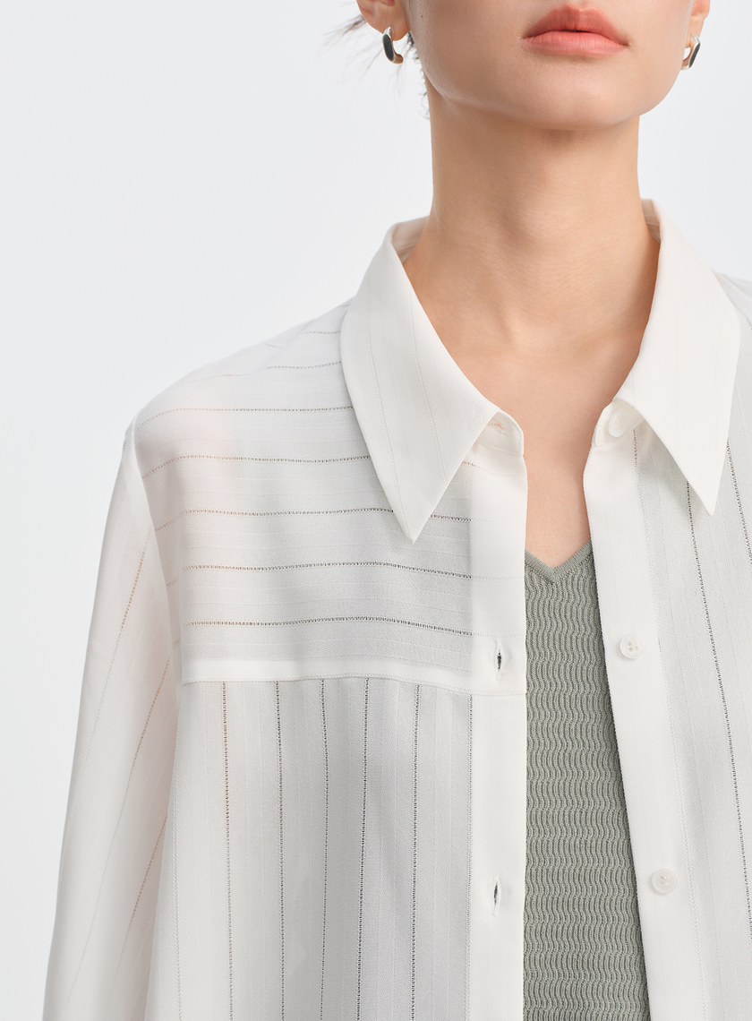 細緻直條肌理襯衫