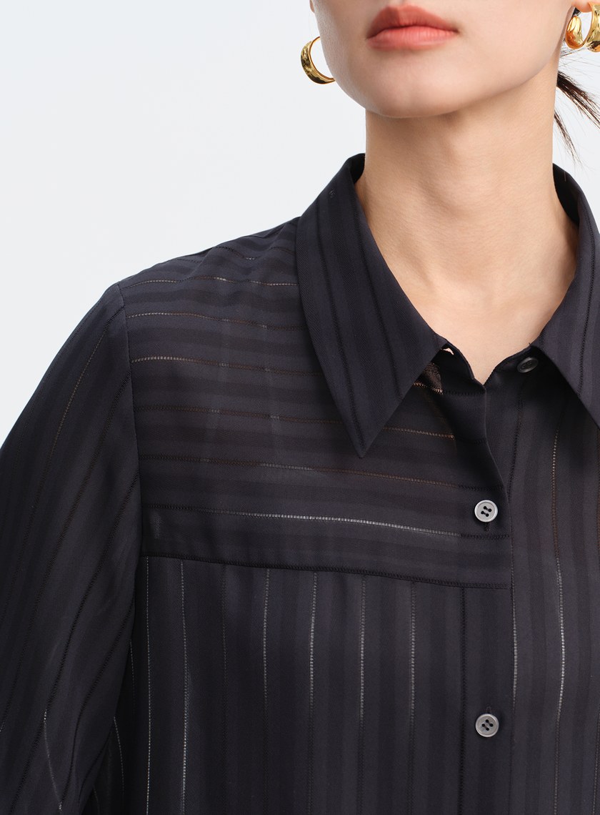 細緻直條肌理襯衫
