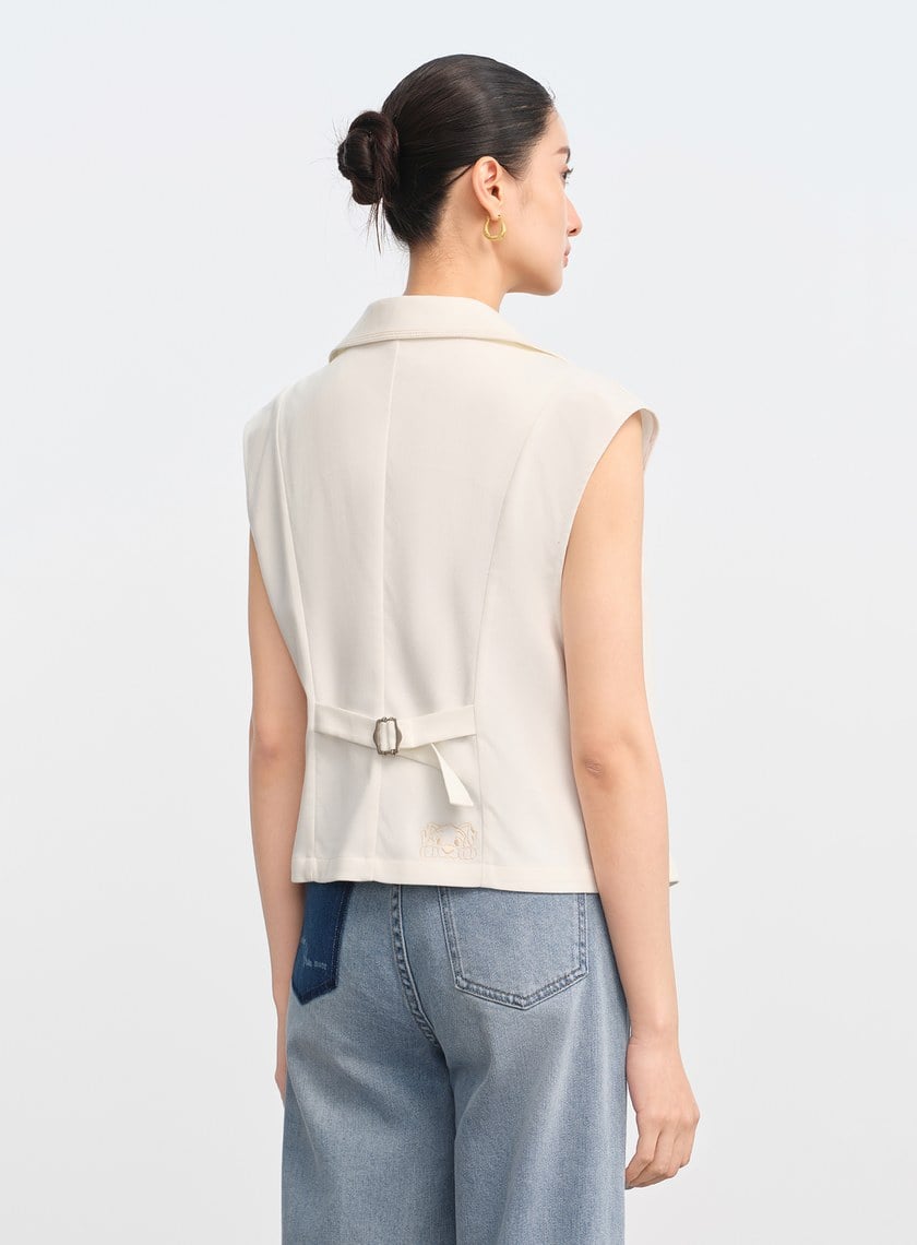 DISNEY｜復古仿丹寧短版背心