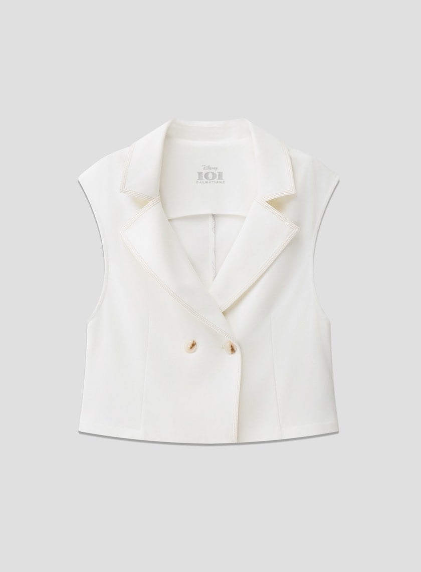 DISNEY｜復古仿丹寧短版背心