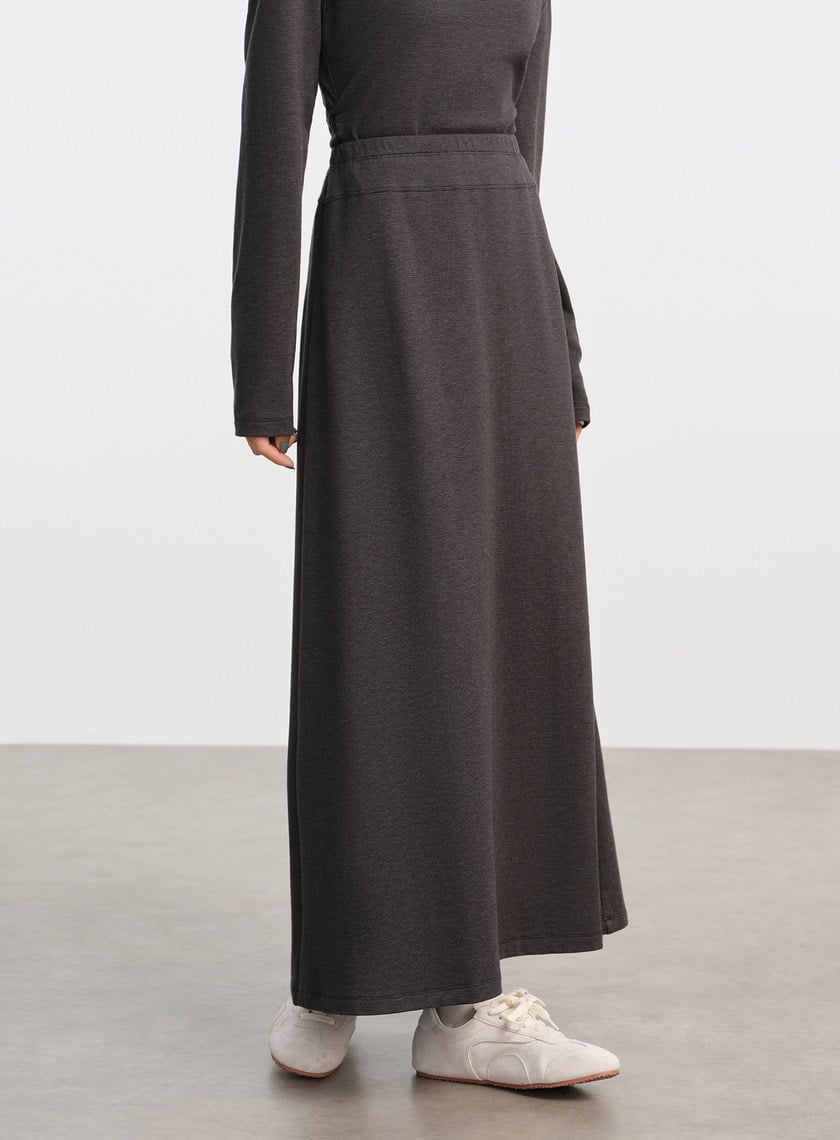 慵懶高腰針織長裙