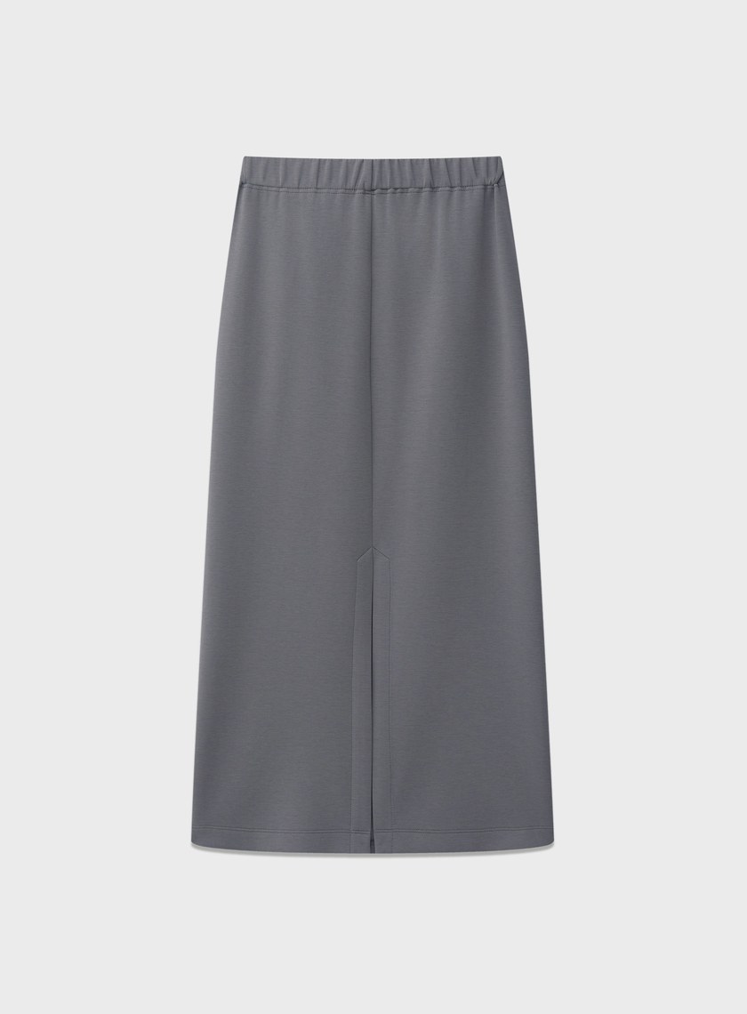 空氣層垂墜針織長裙