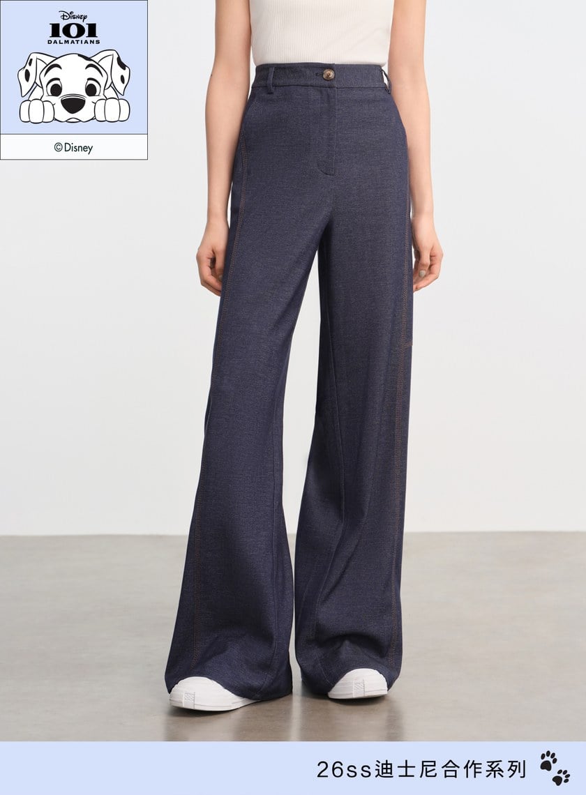 DISNEY｜復古仿丹寧寬褲