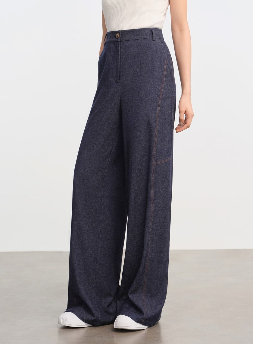 DISNEY｜復古仿丹寧寬褲