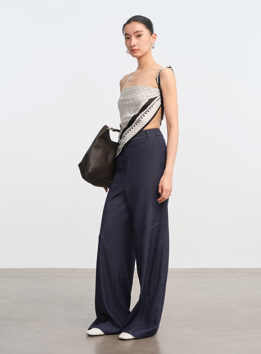 DISNEY｜復古仿丹寧寬褲