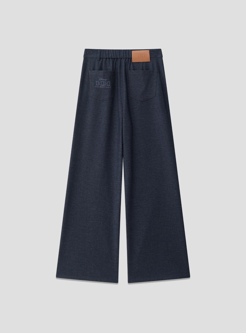 DISNEY｜復古仿丹寧寬褲