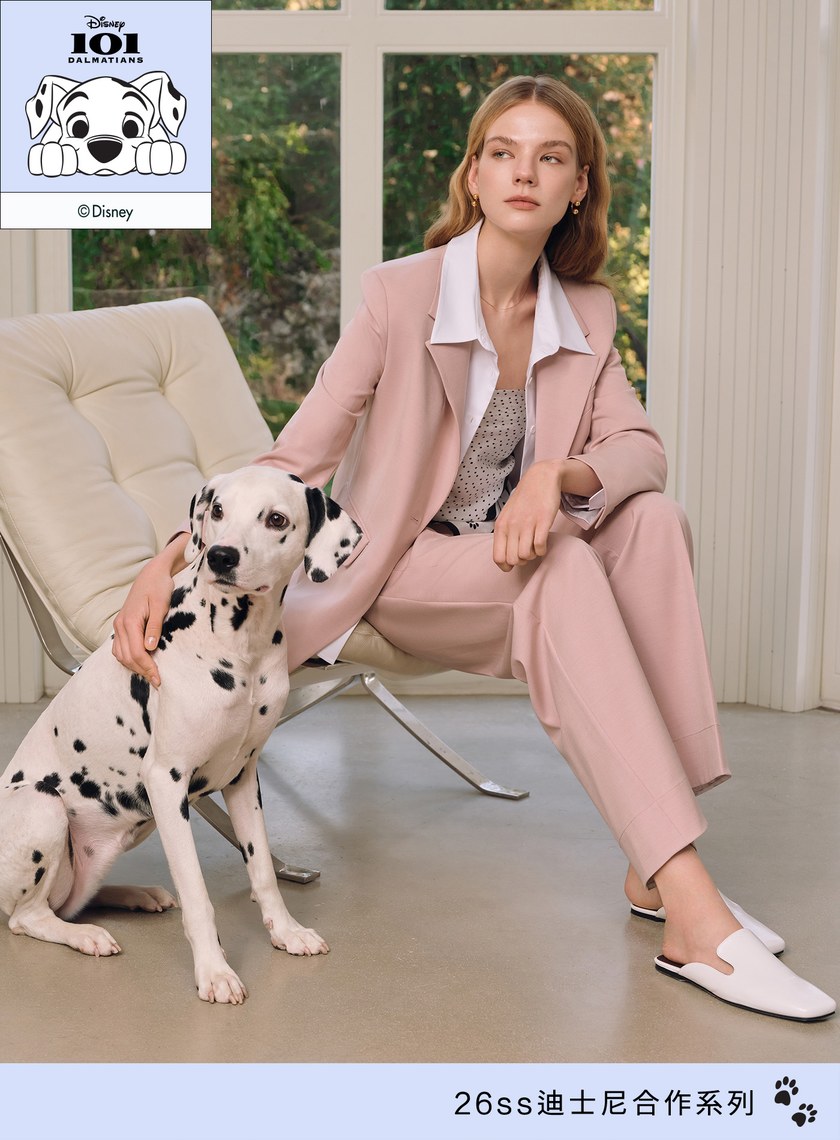 DISNEY｜不對稱立體剪裁西褲