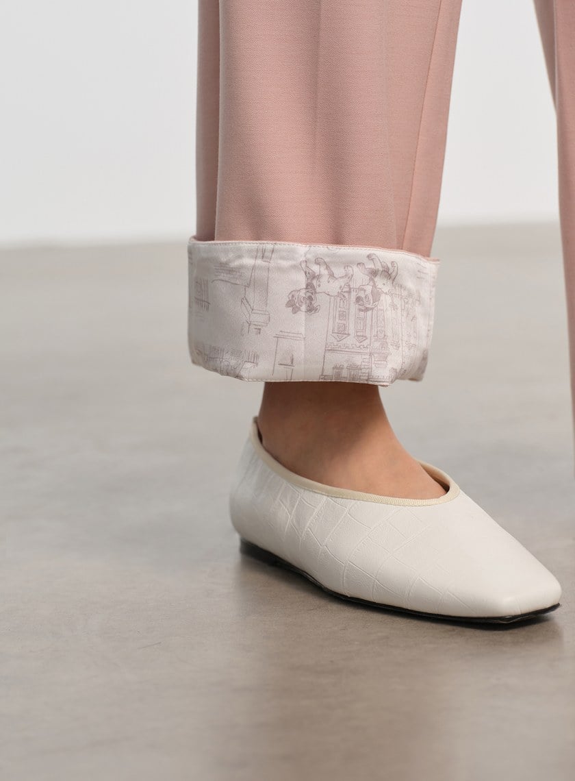 DISNEY|不對稱立體剪裁西褲