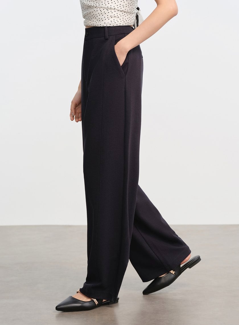 DISNEY｜質感細節直筒衛褲