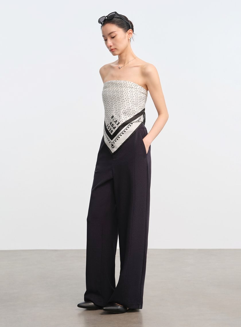 DISNEY｜質感細節直筒衛褲