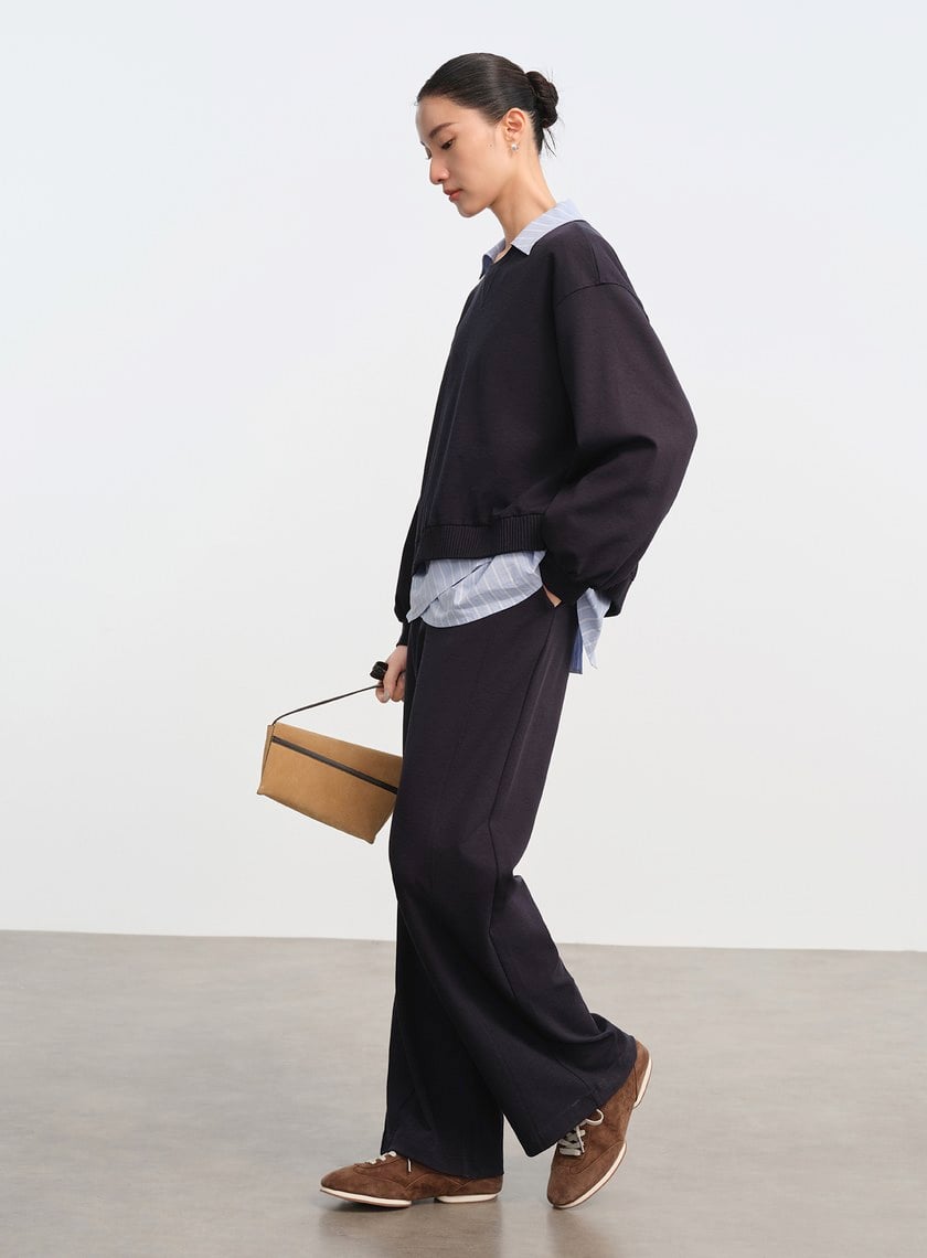 DISNEY｜雙面印繡短版衛衣