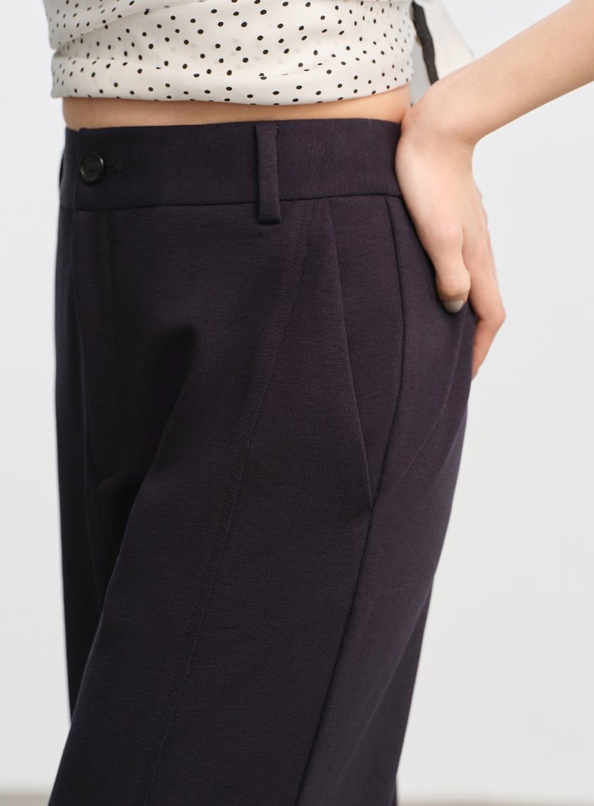 DISNEY｜質感細節直筒衛褲