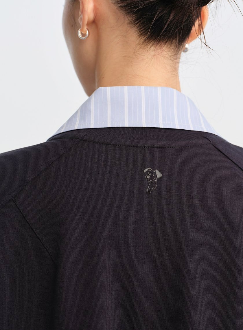 DISNEY｜雙面印繡短版衛衣