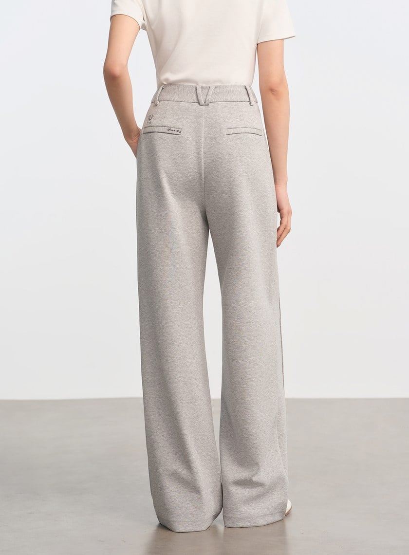 DISNEY|質感細節直筒衛褲