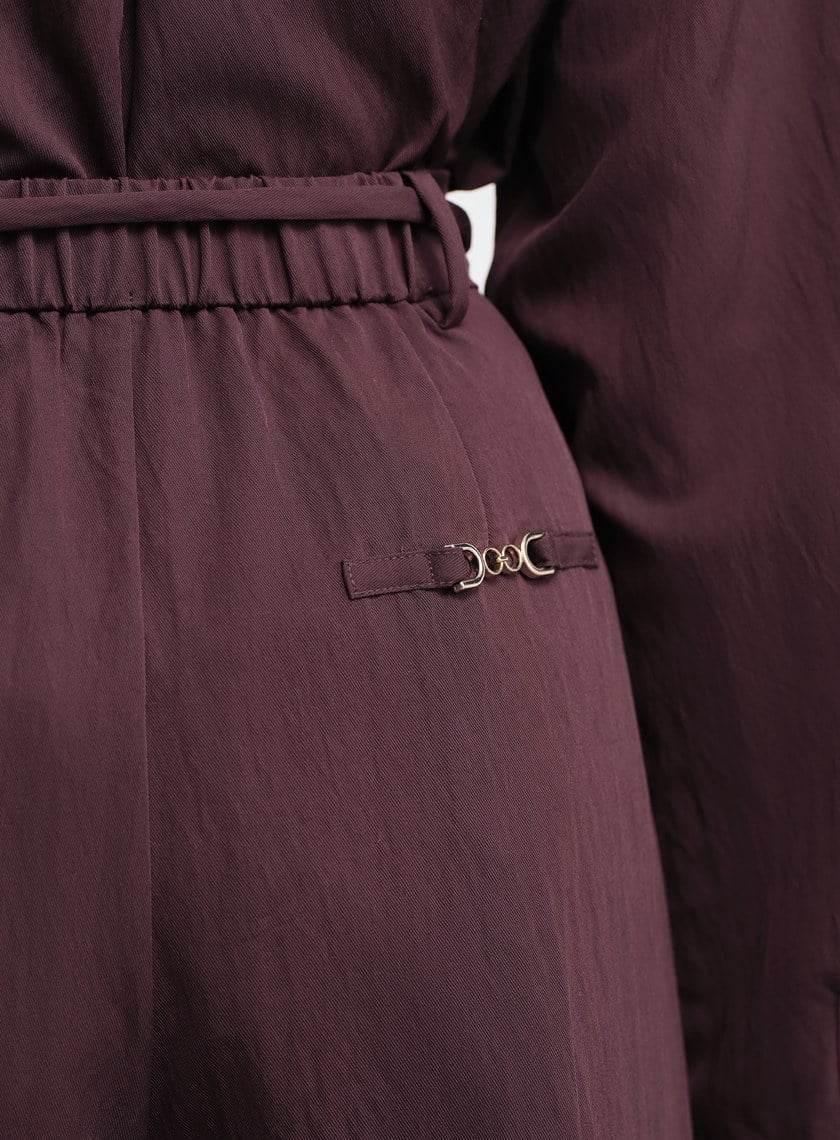 時髦可拆式腰帶寬褲