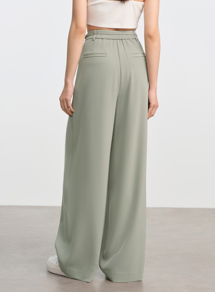 防曬涼感可拆式腰帶西裝褲