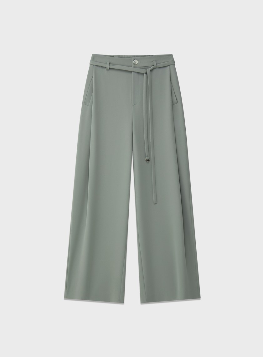 防曬涼感可拆式腰帶西裝褲