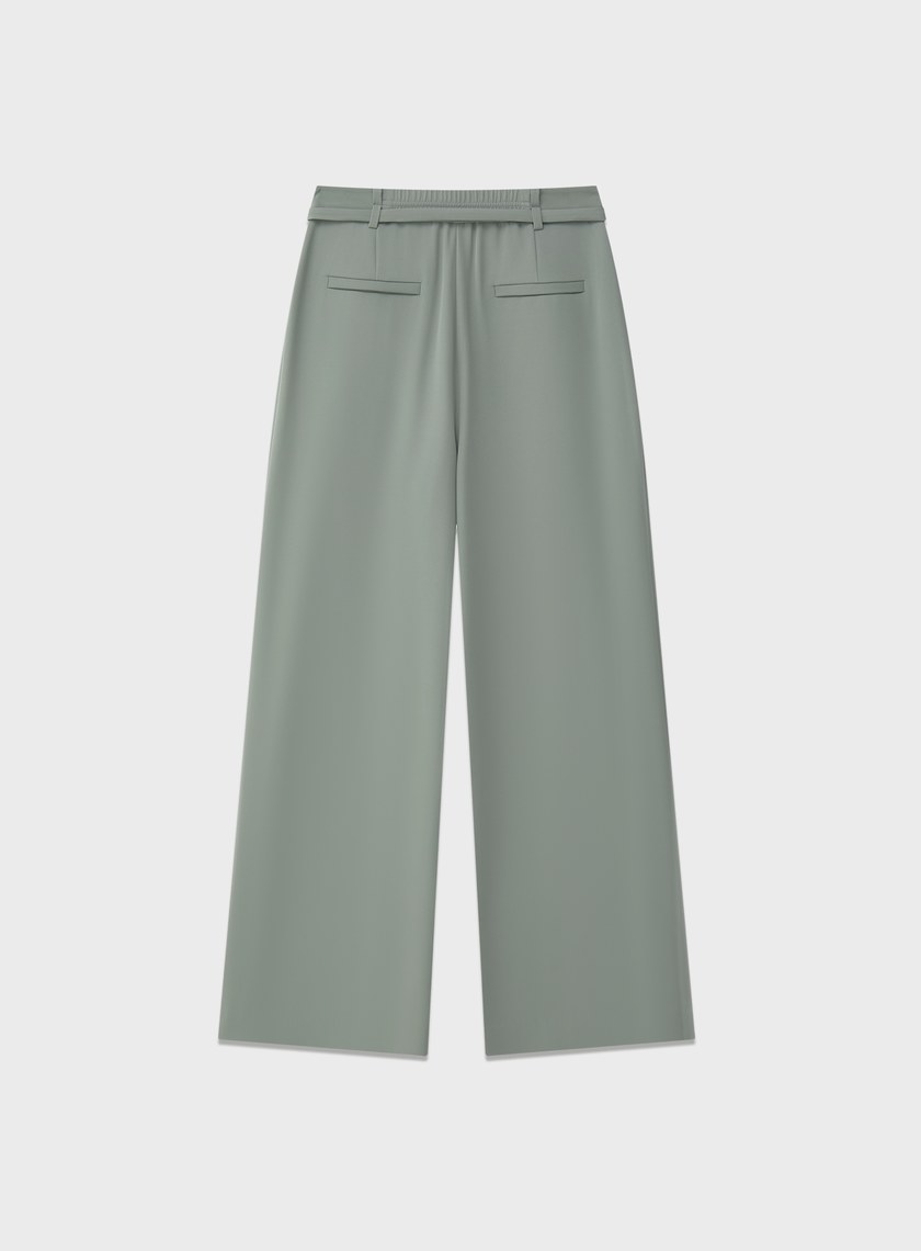 防曬涼感可拆式腰帶西裝褲