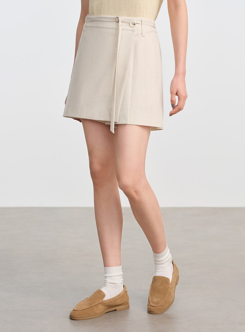 經典高腰A字褲裙