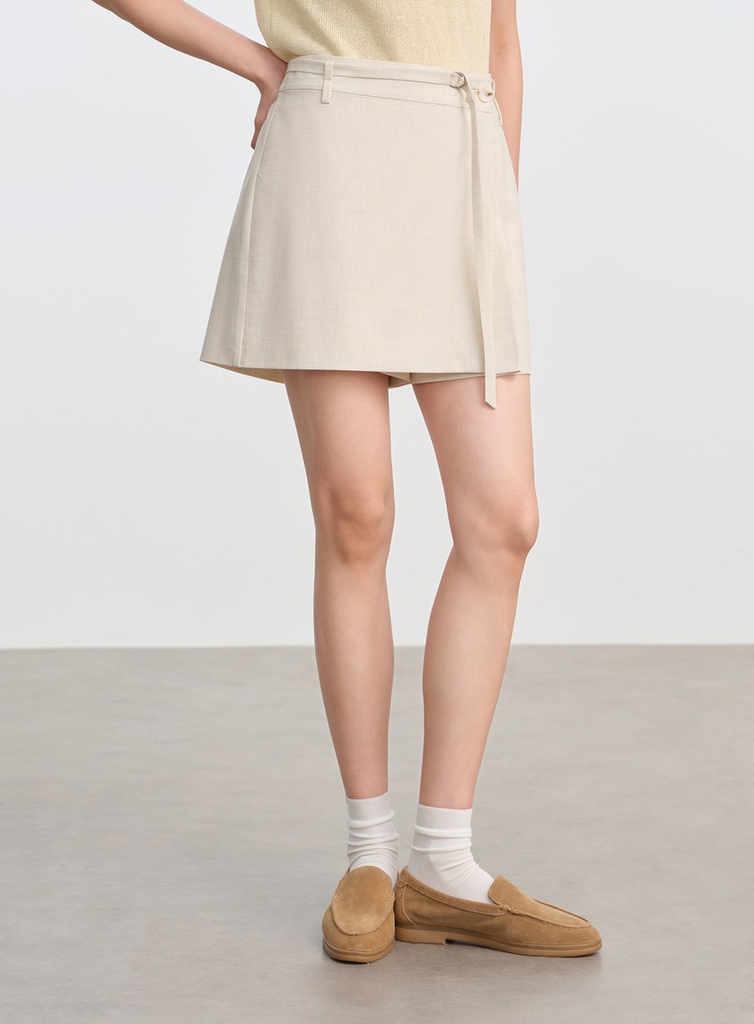 經典高腰A字褲裙