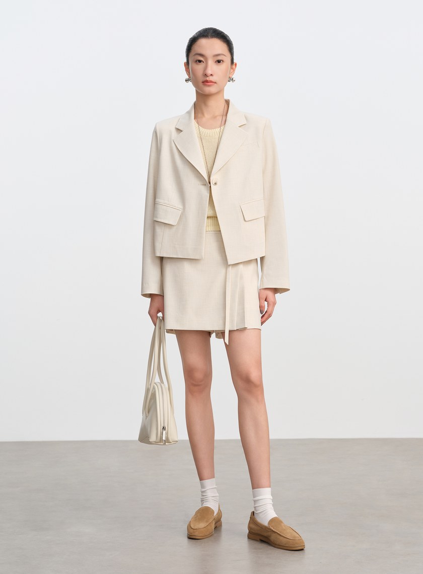 經典高腰A字褲裙