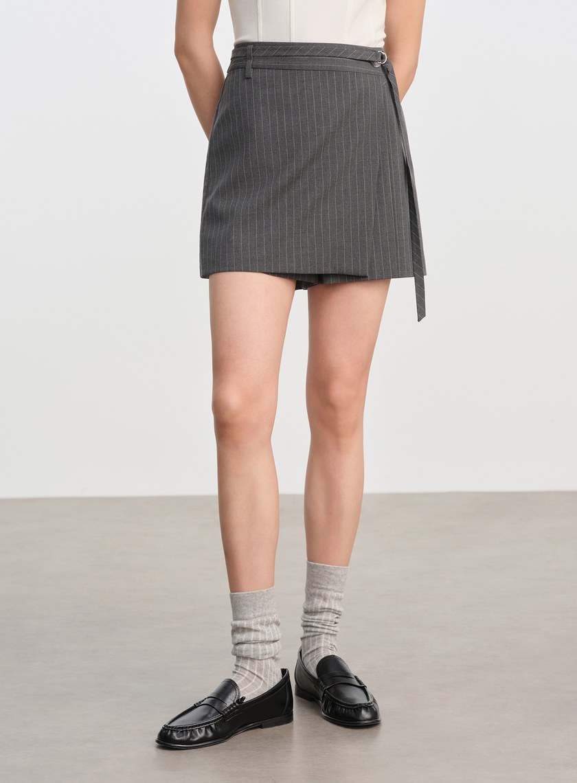 經典高腰A字褲裙