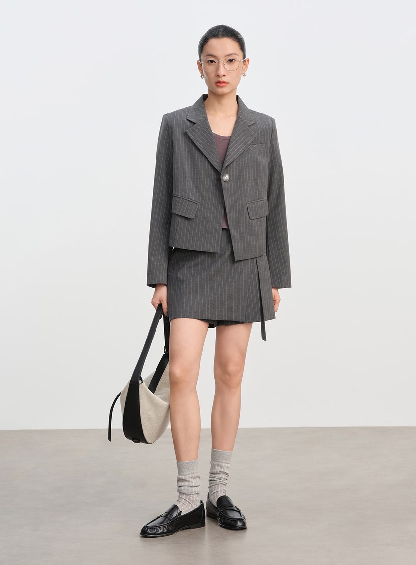 經典高腰A字褲裙