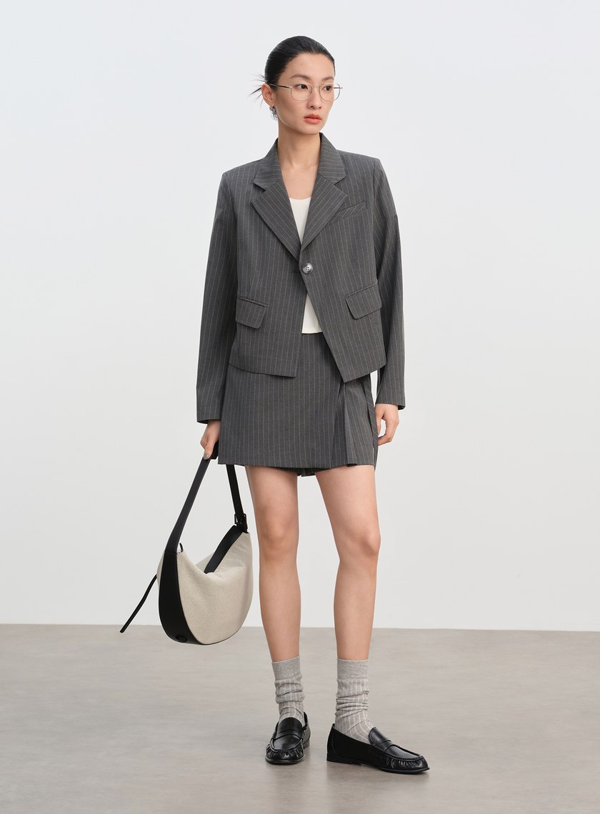 經典高腰A字褲裙