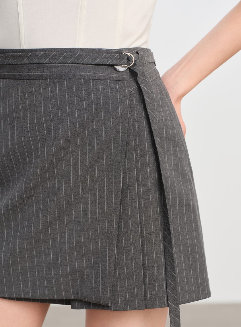 經典高腰A字褲裙