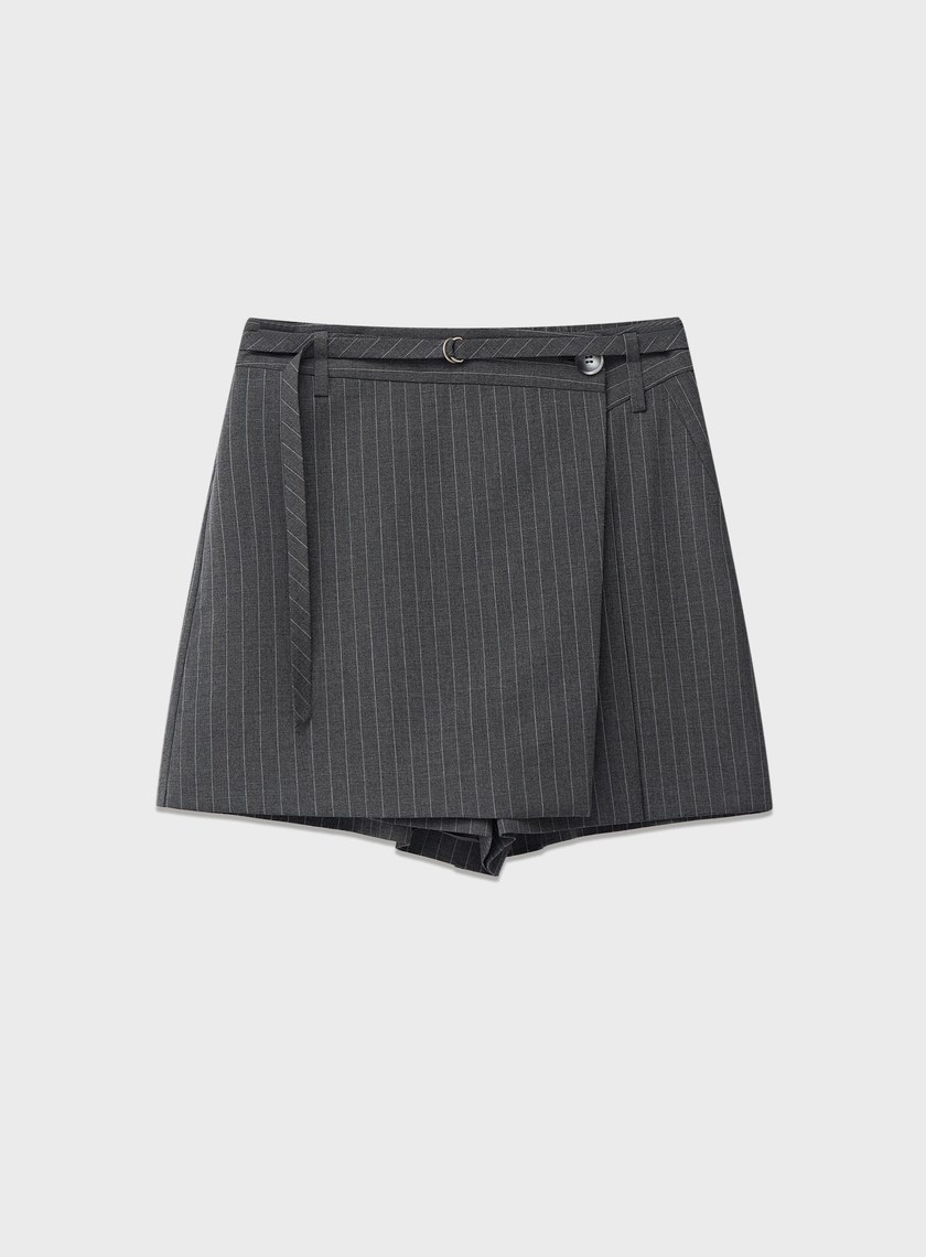 經典高腰A字褲裙