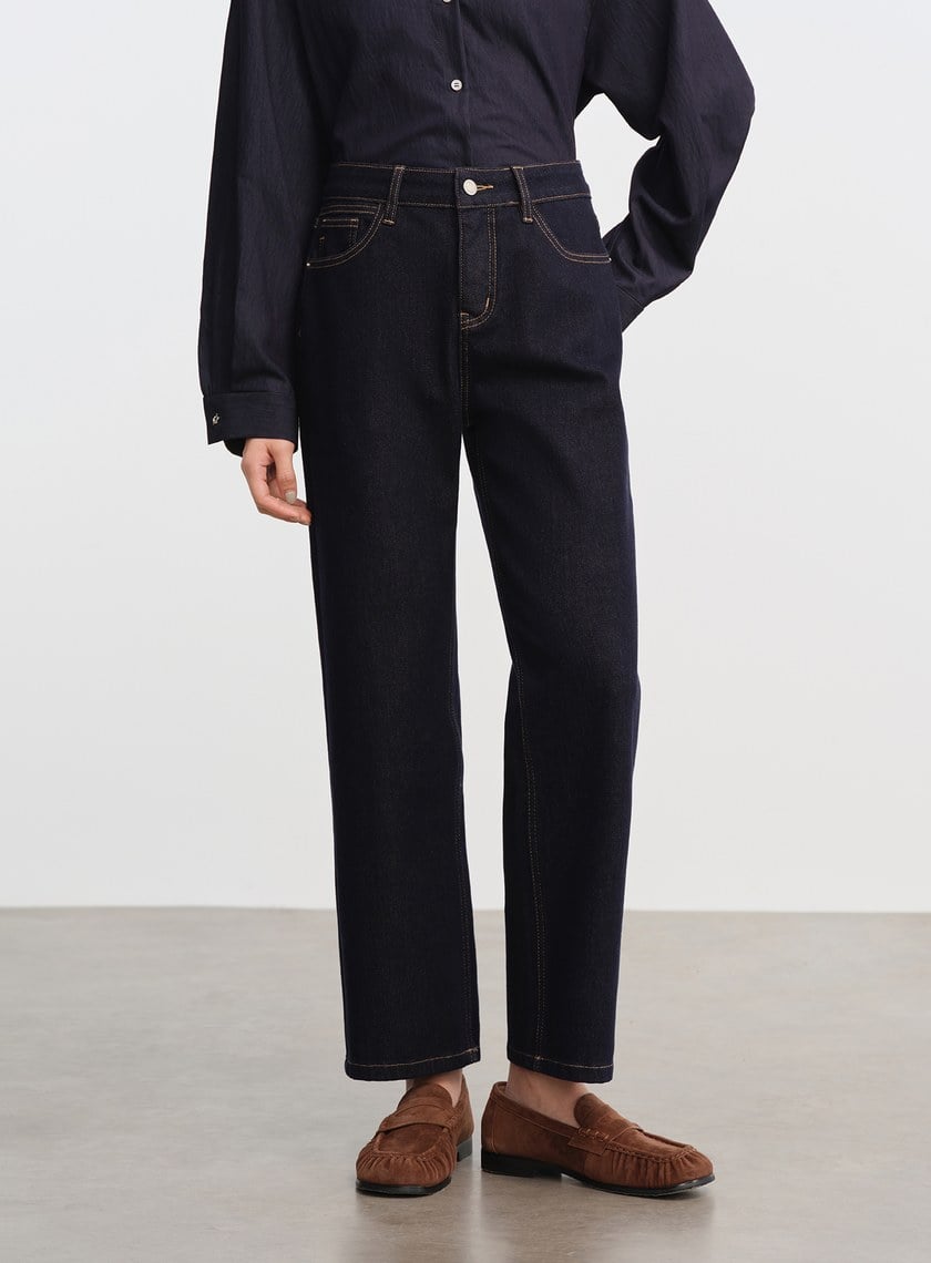 極簡九分牛仔褲