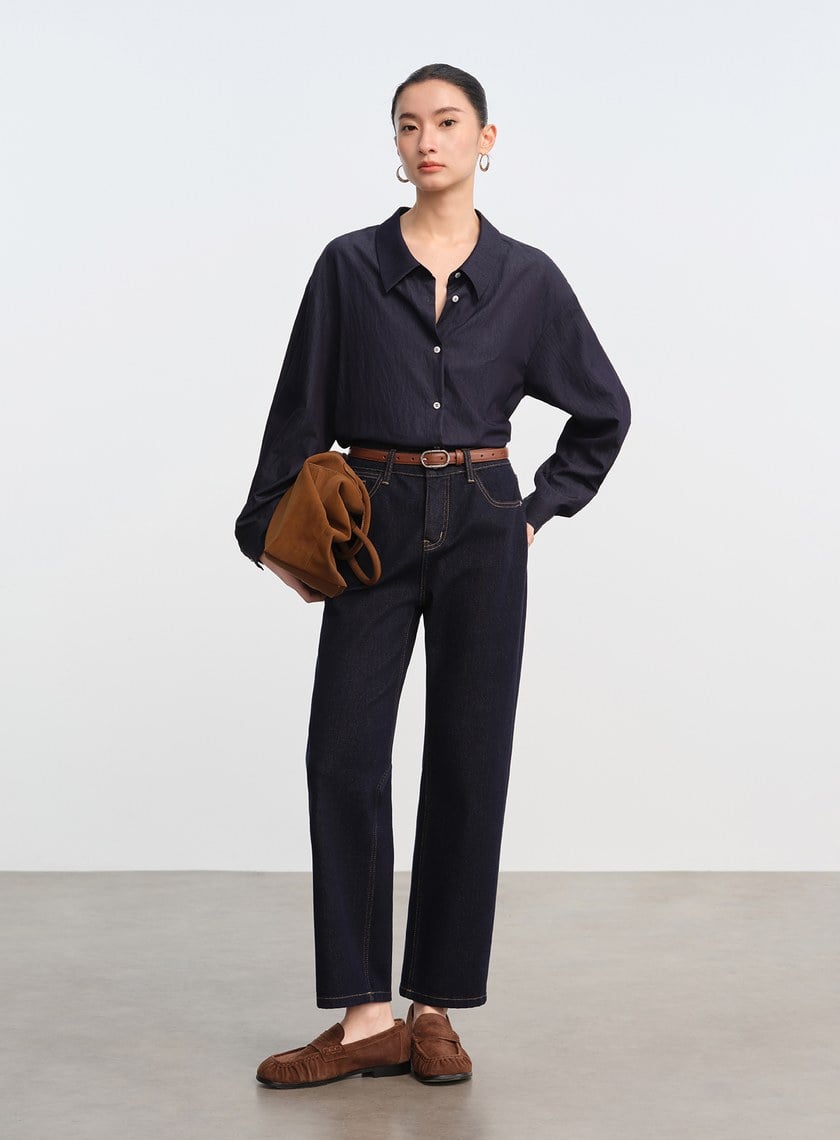 極簡九分牛仔褲