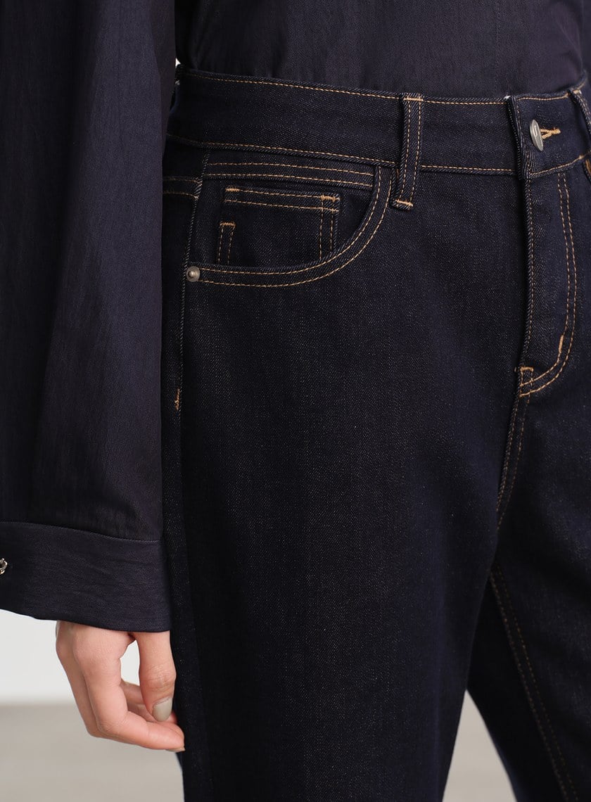 極簡九分牛仔褲