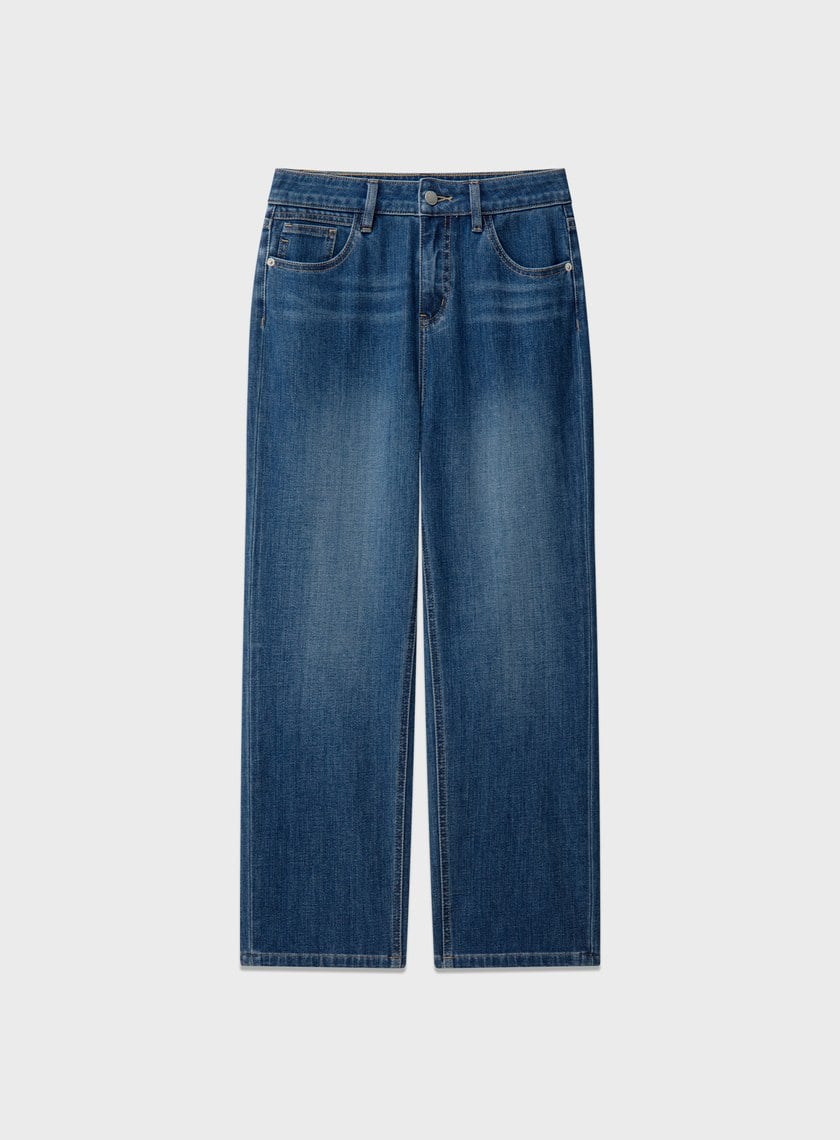 中腰修身九分牛仔褲