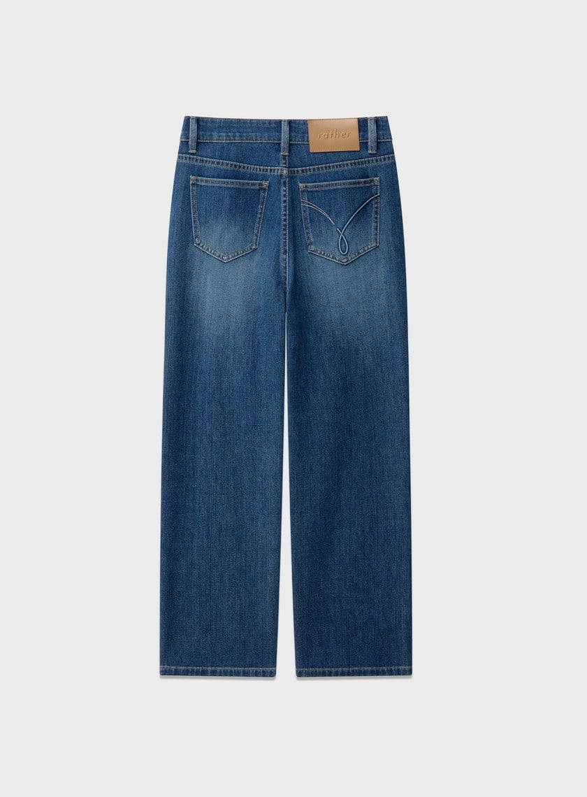 中腰修身九分牛仔褲