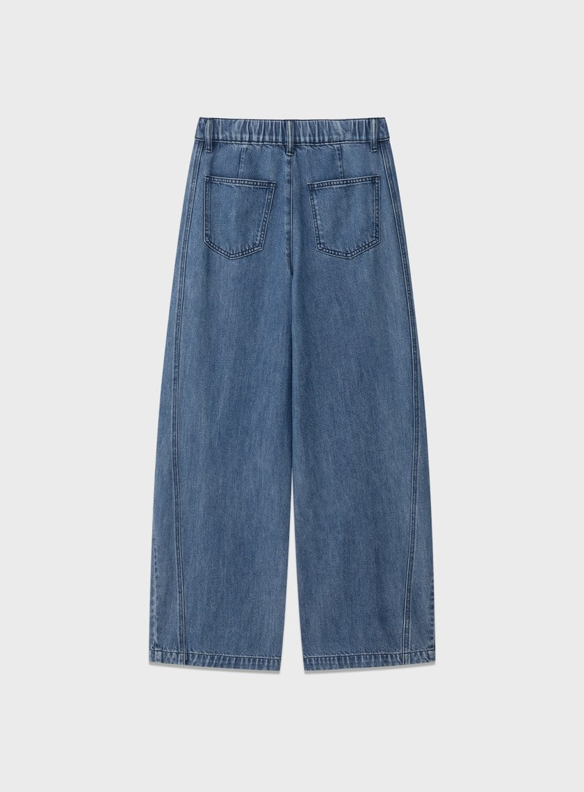 慵懶經典牛仔彎刀褲