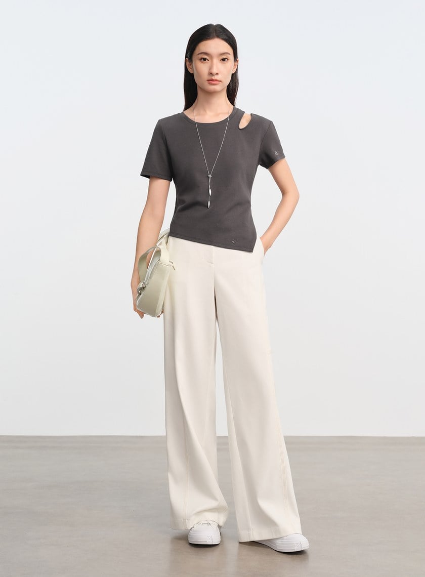 DISNEY｜不對稱鏤空設計感上衣