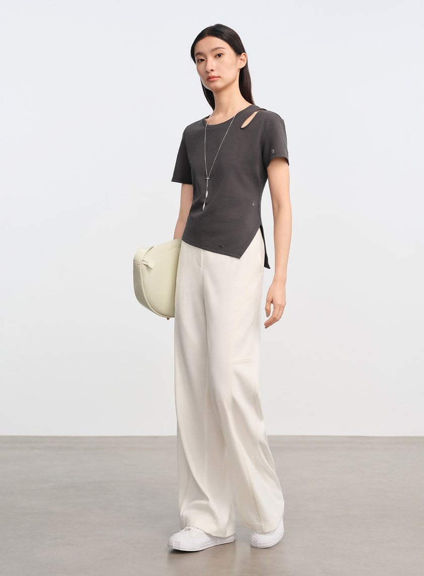 DISNEY｜不對稱鏤空設計感上衣