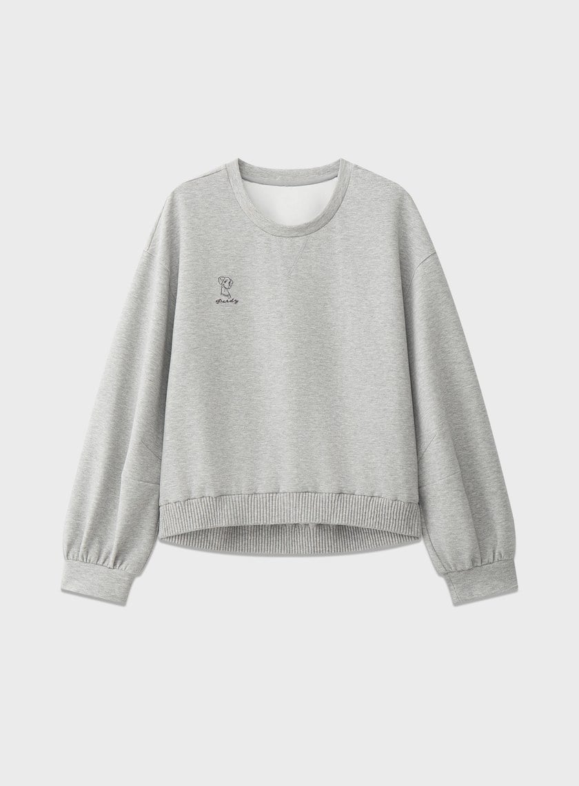 DISNEY｜雙面印繡短版衛衣