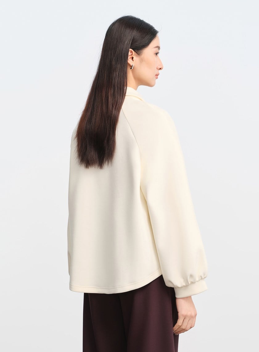 復古半開襟 POLO 上衣